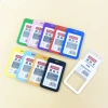 Fundas de tarjetas combinadas tarjetas de pecho tarjetas de trabajo plástico de doble cara transparente tarjetas de autobús funda protectora push-pull fundas de tarjetas de arroz estudiantes Specification image